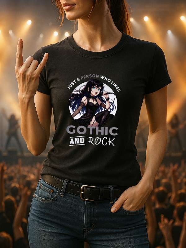 Rock und Gothic Shirt | Unisex | T-Shirt | Anime Mädchen |