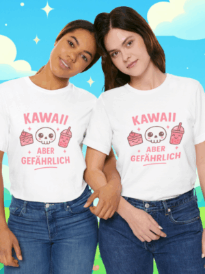 Kawaii Shirt | Kawaii aber gefährlich |  Süß, niedlich & rebellisch | Shirt für Damen & Herren | Unisex Shirt | Kawaii Shirt