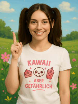 Kawaii Shirt | Kawaii aber gefährlich | Süß, niedlich & rebellisch | Shirt für Damen & Herren | Unisex Shirt | Kawaii Shirt