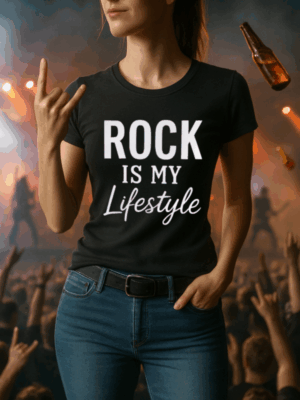 Rock T-Shirt | Rock is my Lifestyle Shirt für echte Rockfans
