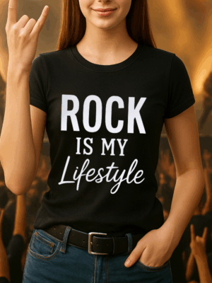 Rock T-Shirt | Rock is my Lifestyle Shirt für echte Rockfans
