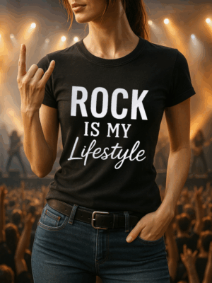 Rock ist mein Lifestyle | Rock tshirt